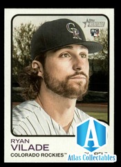 2022 Topps Heritage Rookie Card #112 - Ryan Vilade - Rockies RC